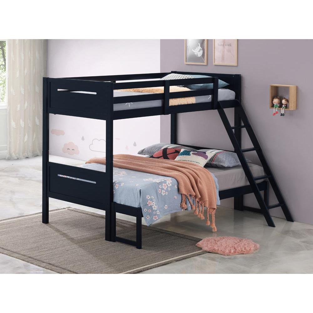 Littleton Twin Over Full Bunk Bed Blue. Picture 4