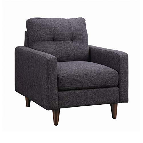 Watsonville Tufted Back Chair Grey. Picture 1