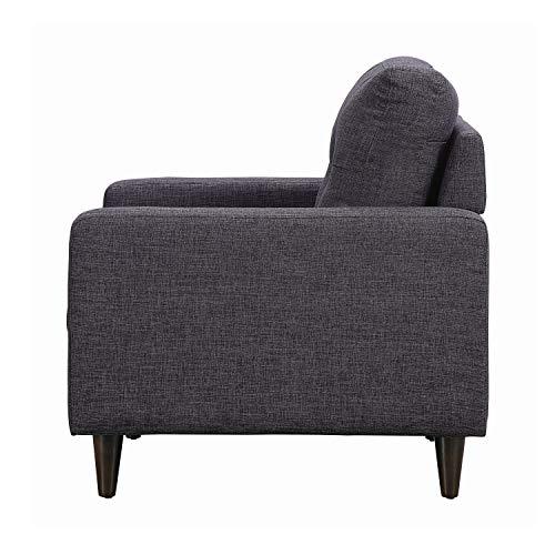 Watsonville Tufted Back Chair Grey. Picture 3