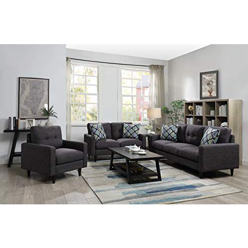 Watsonville Tufted Back Sofa Grey. Picture 7