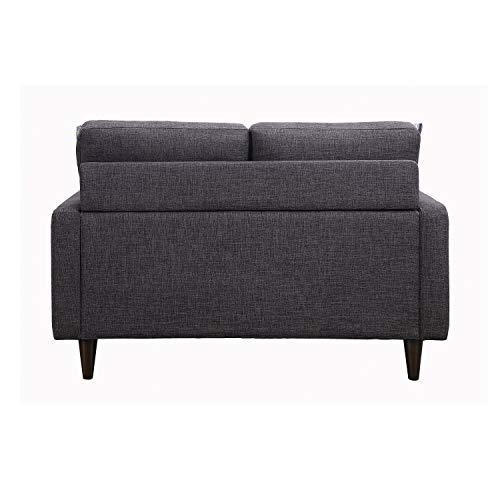 Watsonville Tufted Back Loveseat Grey. Picture 4