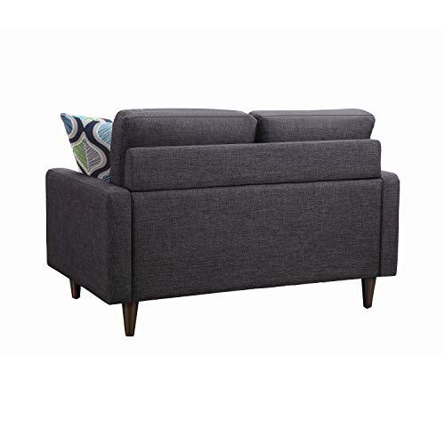 Watsonville Tufted Back Loveseat Grey. Picture 5