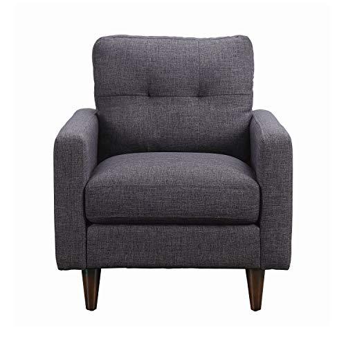 Watsonville Tufted Back Chair Grey. Picture 2