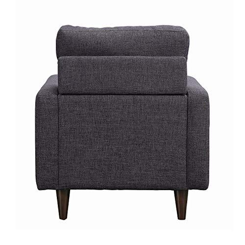 Watsonville Tufted Back Chair Grey. Picture 4