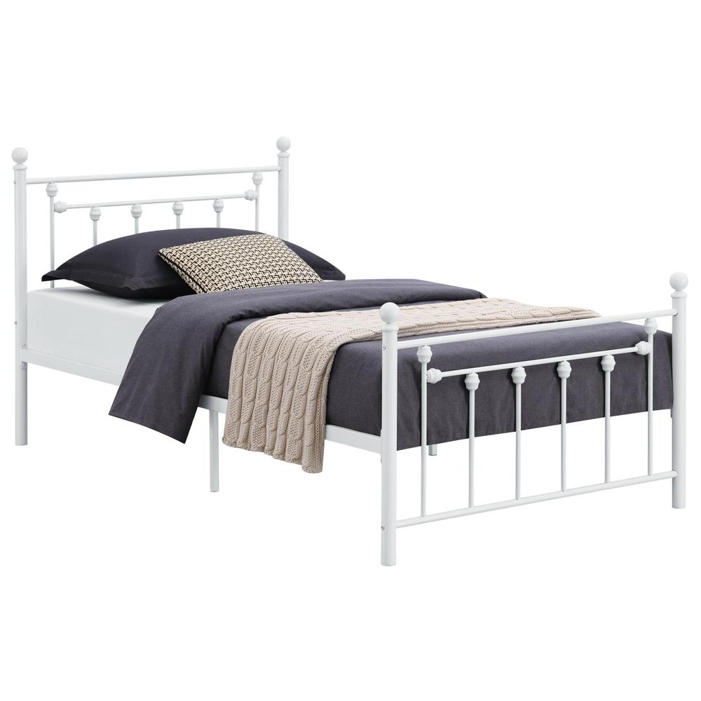 Canon Metal Slatted Headboard Platform Bed. Picture 2