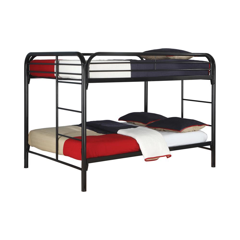 Morgan Full Over Full Bunk Bed Black. Picture 1