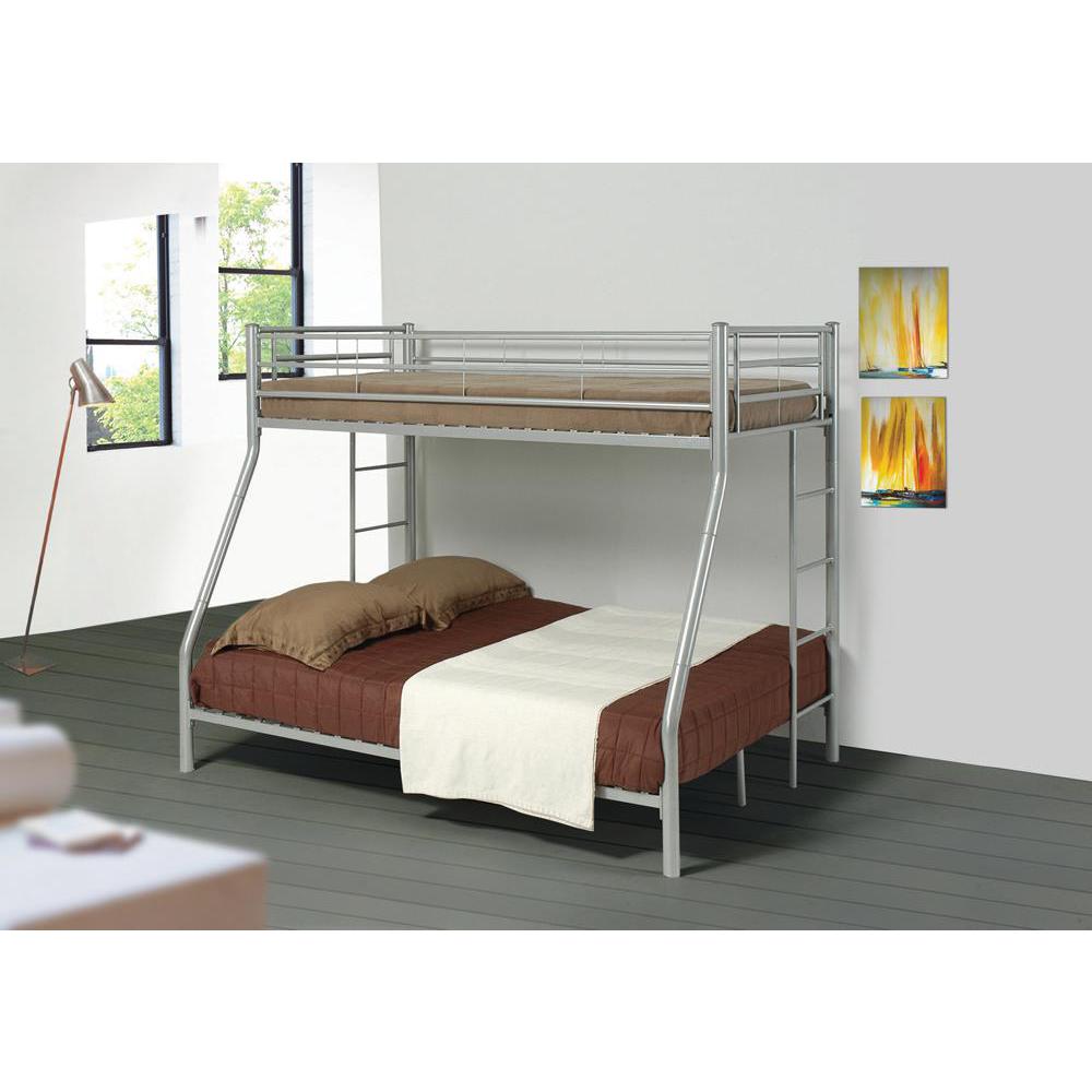 Hayward Twin Over Full Bunk Bed Silver. Picture 2