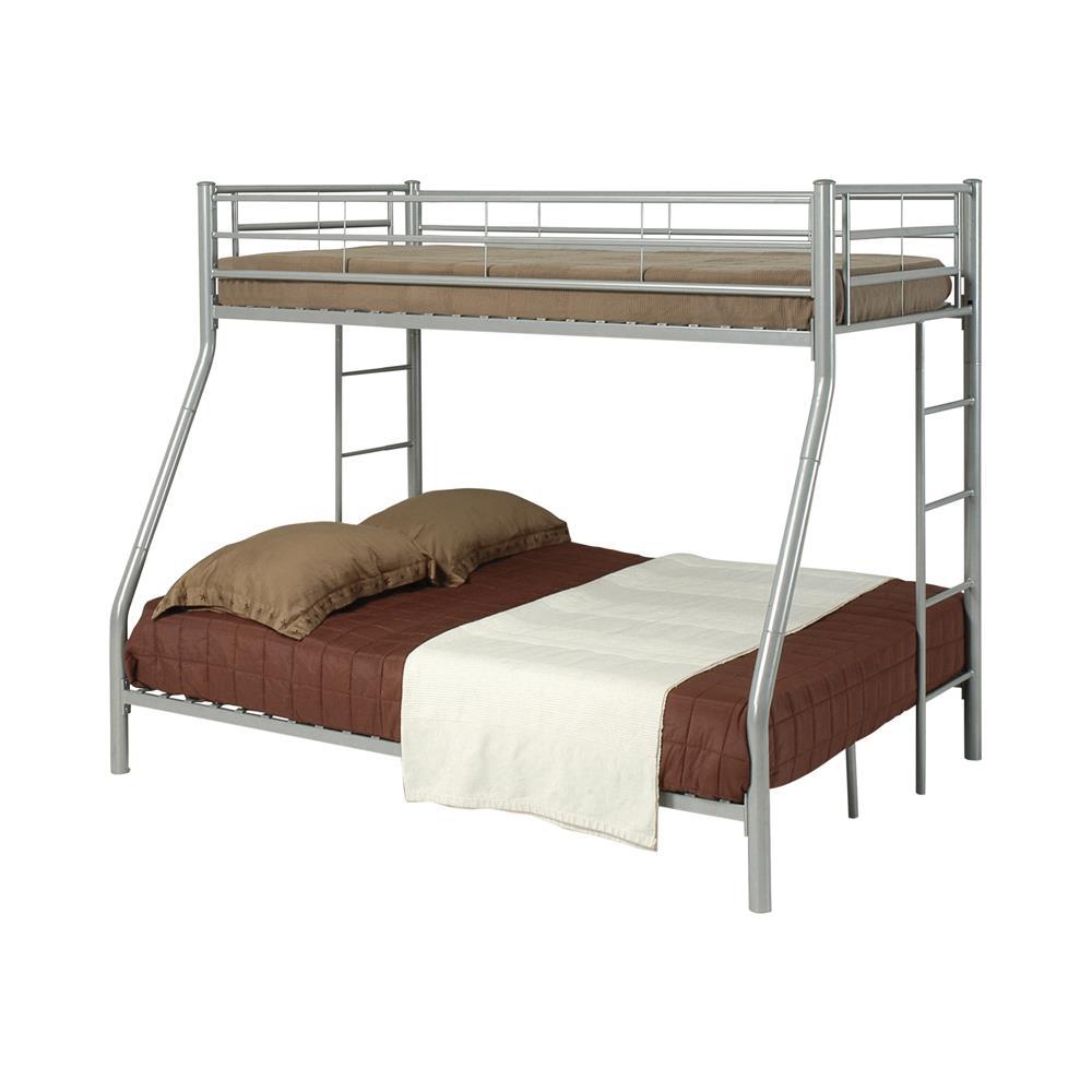 Hayward Twin Over Full Bunk Bed Silver. Picture 1