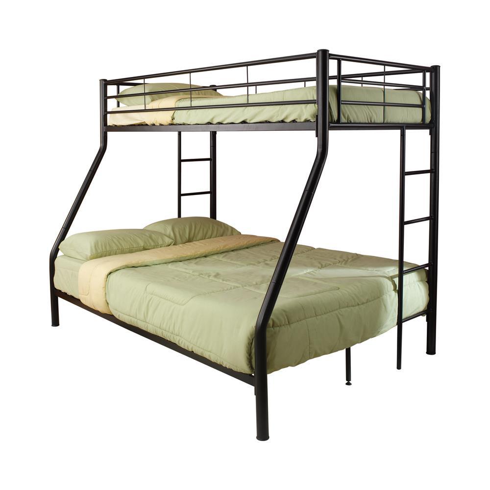 Hayward Twin Over Full Bunk Bed Black. Picture 1