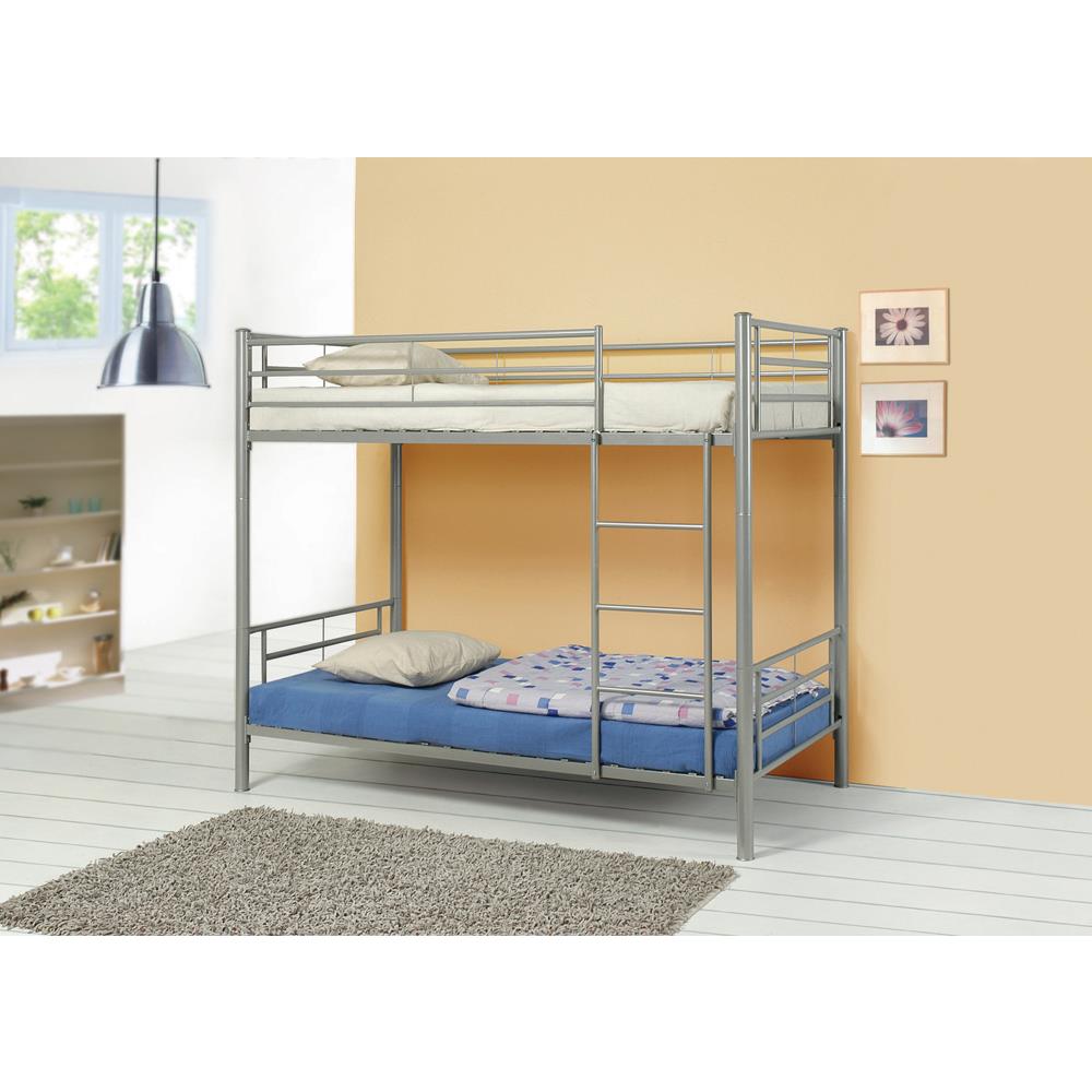Hayward Twin Over Twin Bunk Bed Silver. Picture 2