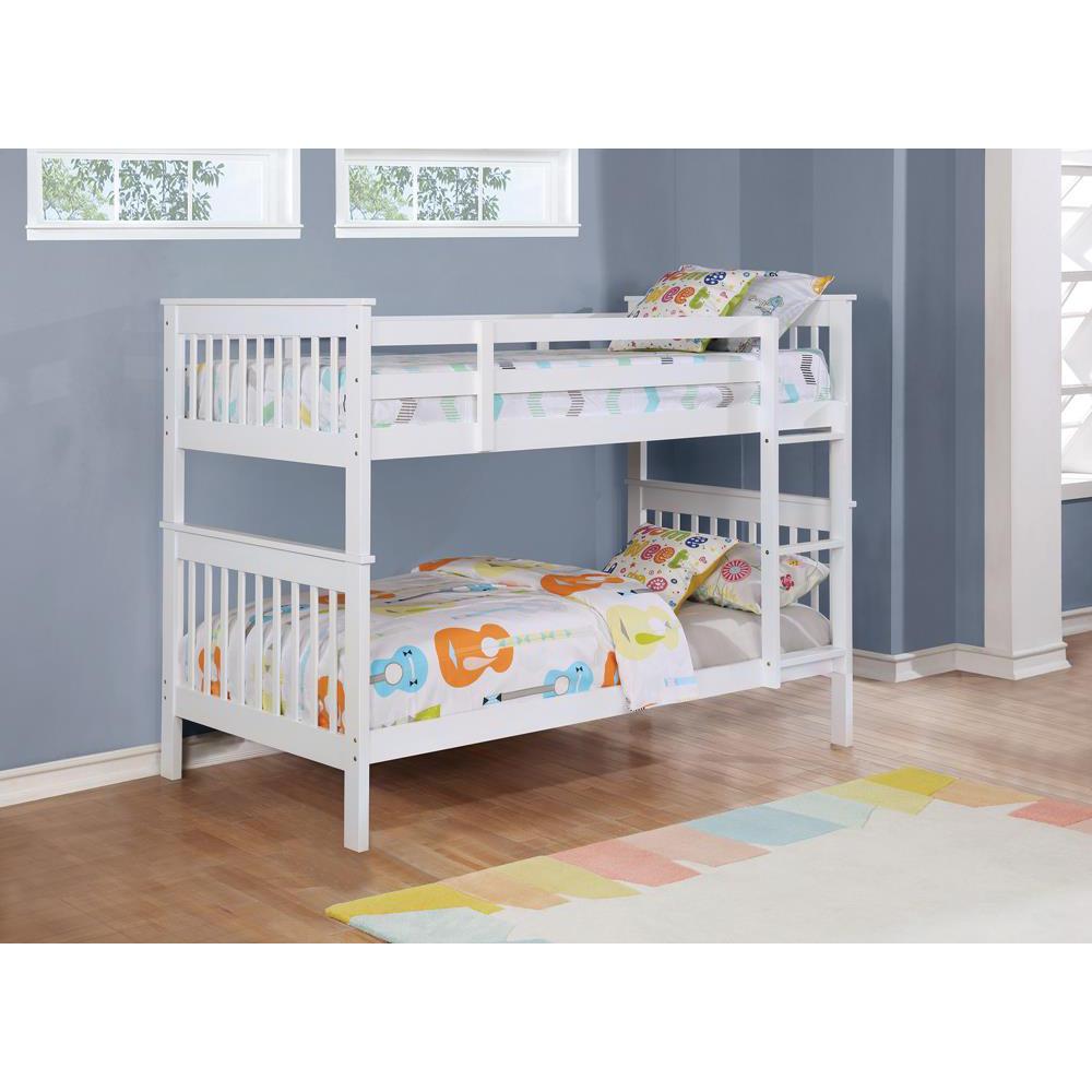 Chapman Twin Over Twin Bunk Bed White. Picture 6