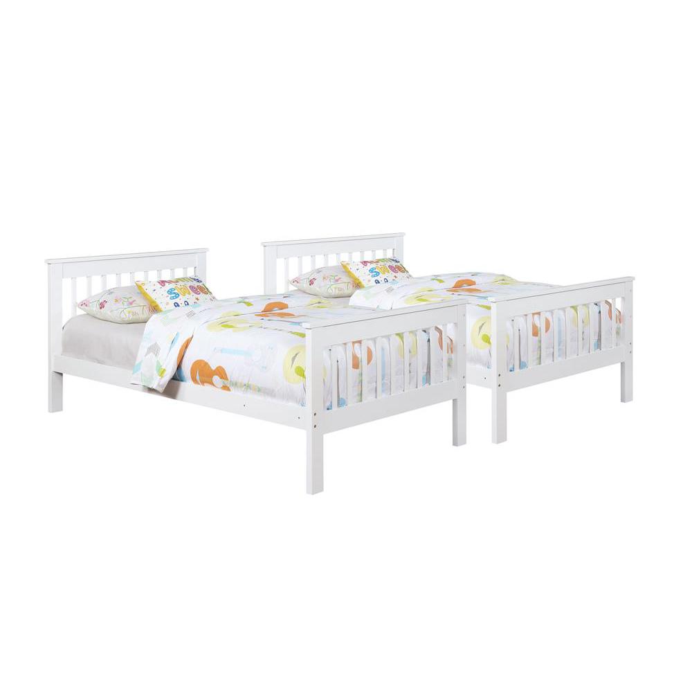 Chapman Twin Over Twin Bunk Bed White. Picture 5