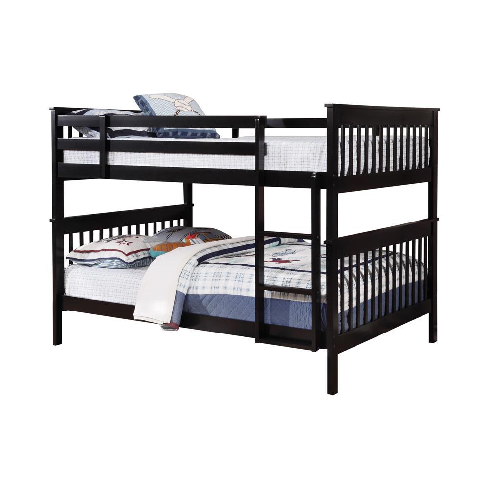 Chapman Full Over Full Bunk Bed Black. Picture 1
