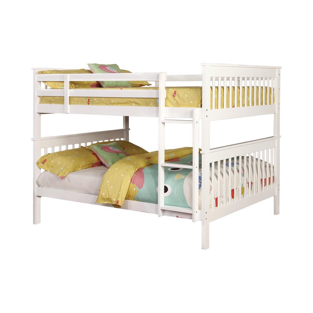 Chapman Full Over Full Bunk Bed White. Picture 1