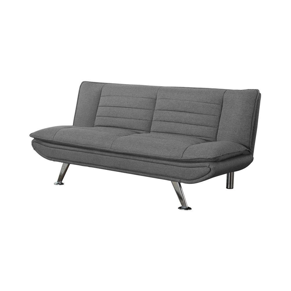 Julian Upholstered Sofa Bed with Pillow-top Seating Grey. Picture 2