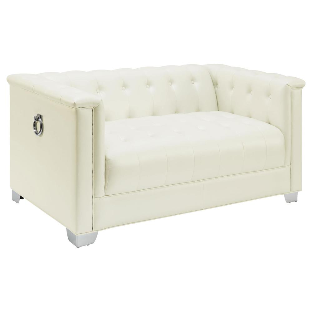 Chaviano 4-piece Upholstered Tufted Sofa Set Pearl White. Picture 4