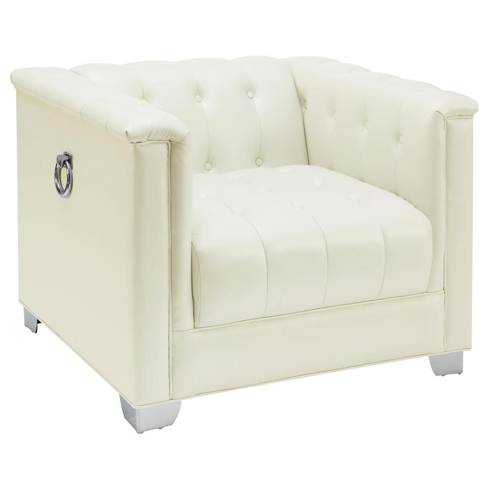 Chaviano 4-piece Upholstered Tufted Sofa Set Pearl White. Picture 7