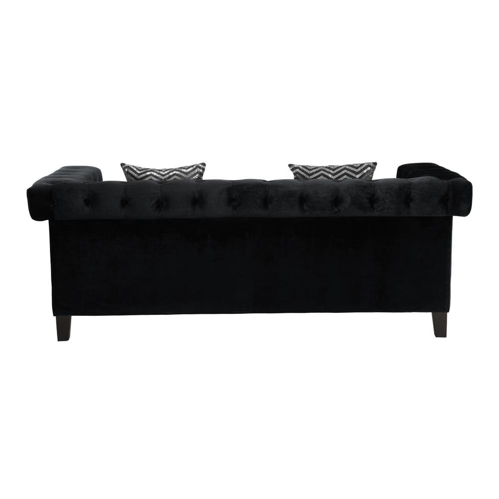 Reventlow Tufted Sofa Black. Picture 4