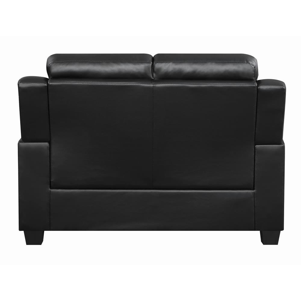 Finley Tufted Upholstered Loveseat Black. Picture 6