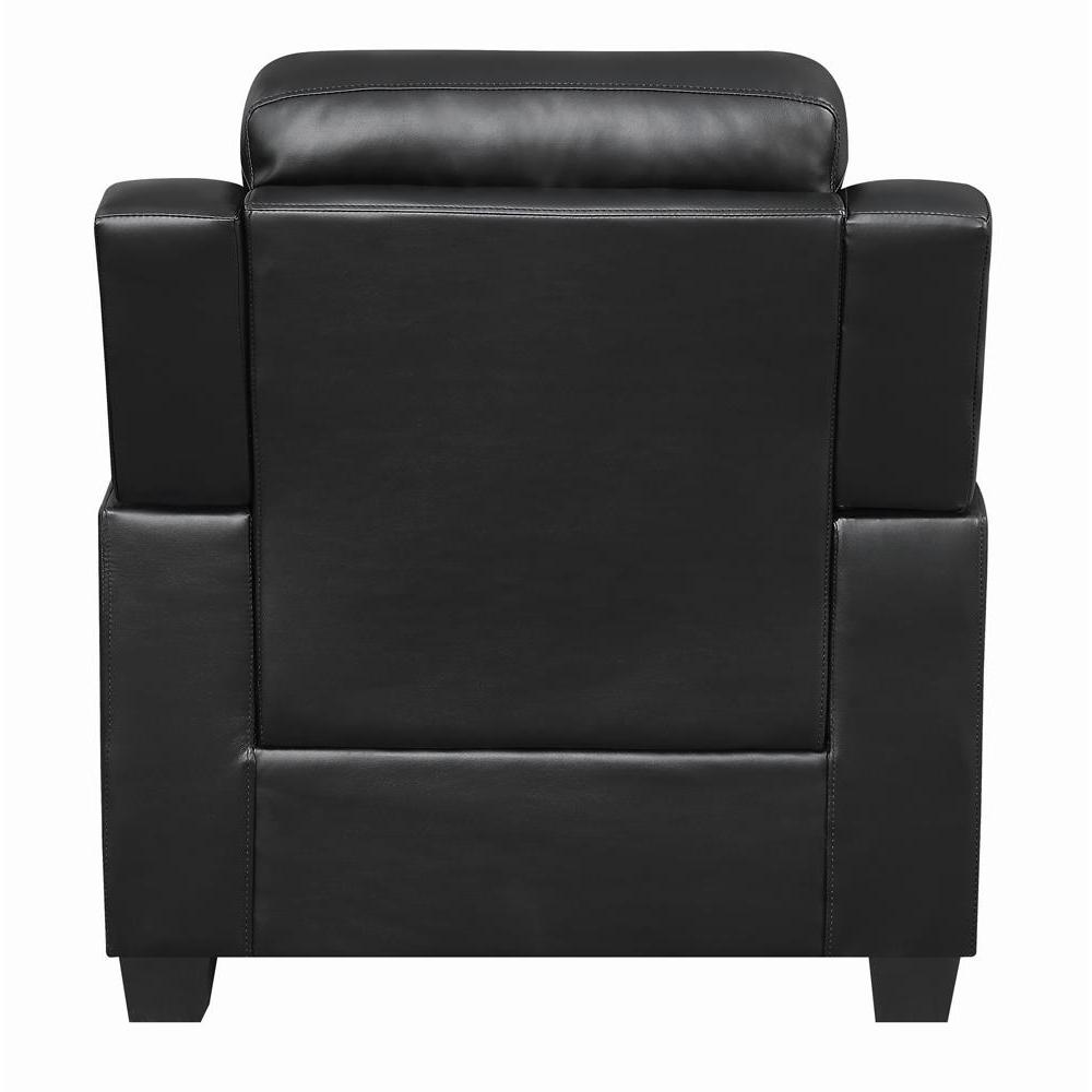 Finley Tufted Upholstered Chair Black. Picture 6