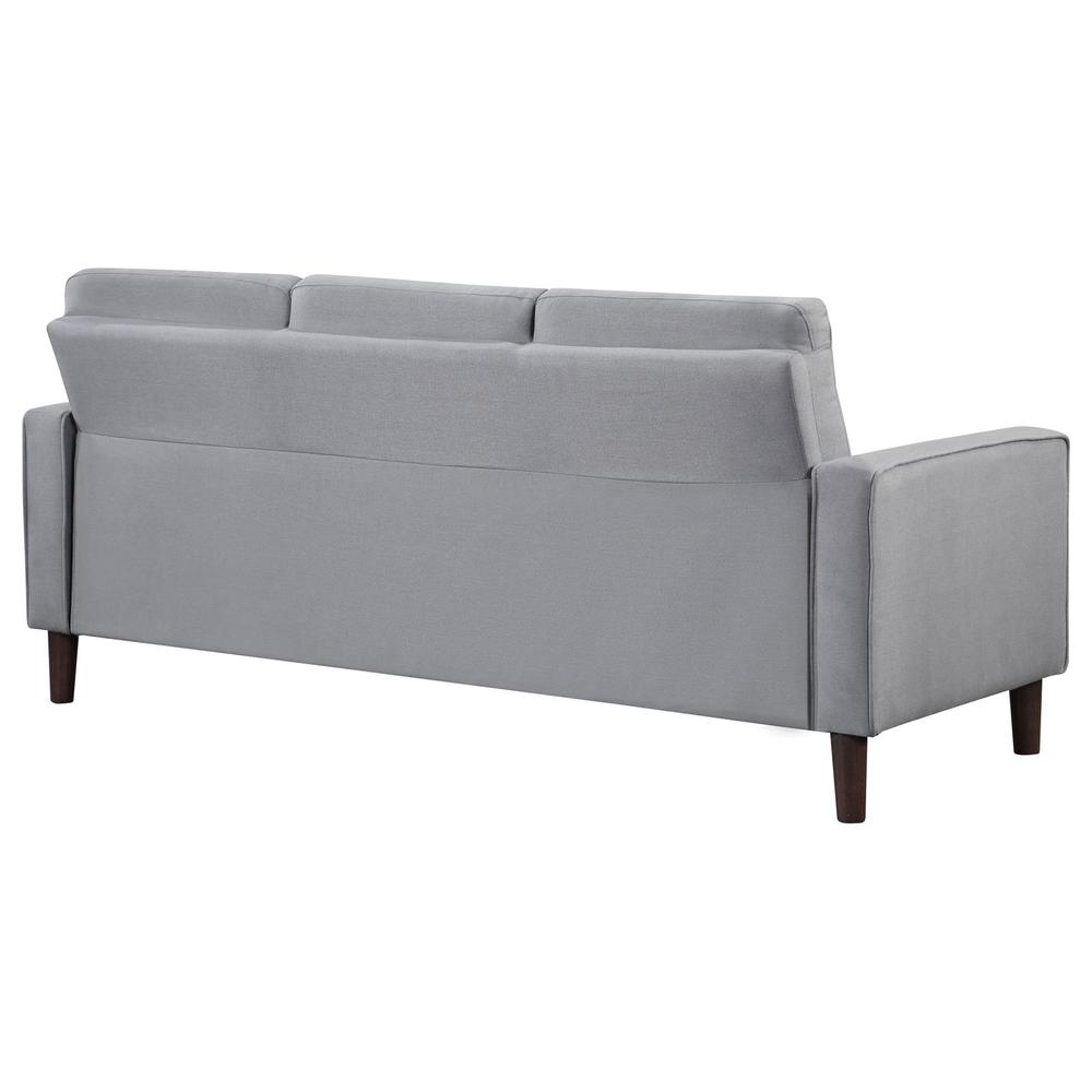 Bowen Upholstered Track Arms Tufted Sofa Grey. Picture 5