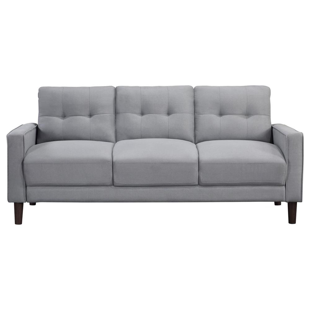 Bowen 2-piece Upholstered Track Arms Tufted Sofa Set Grey. Picture 2