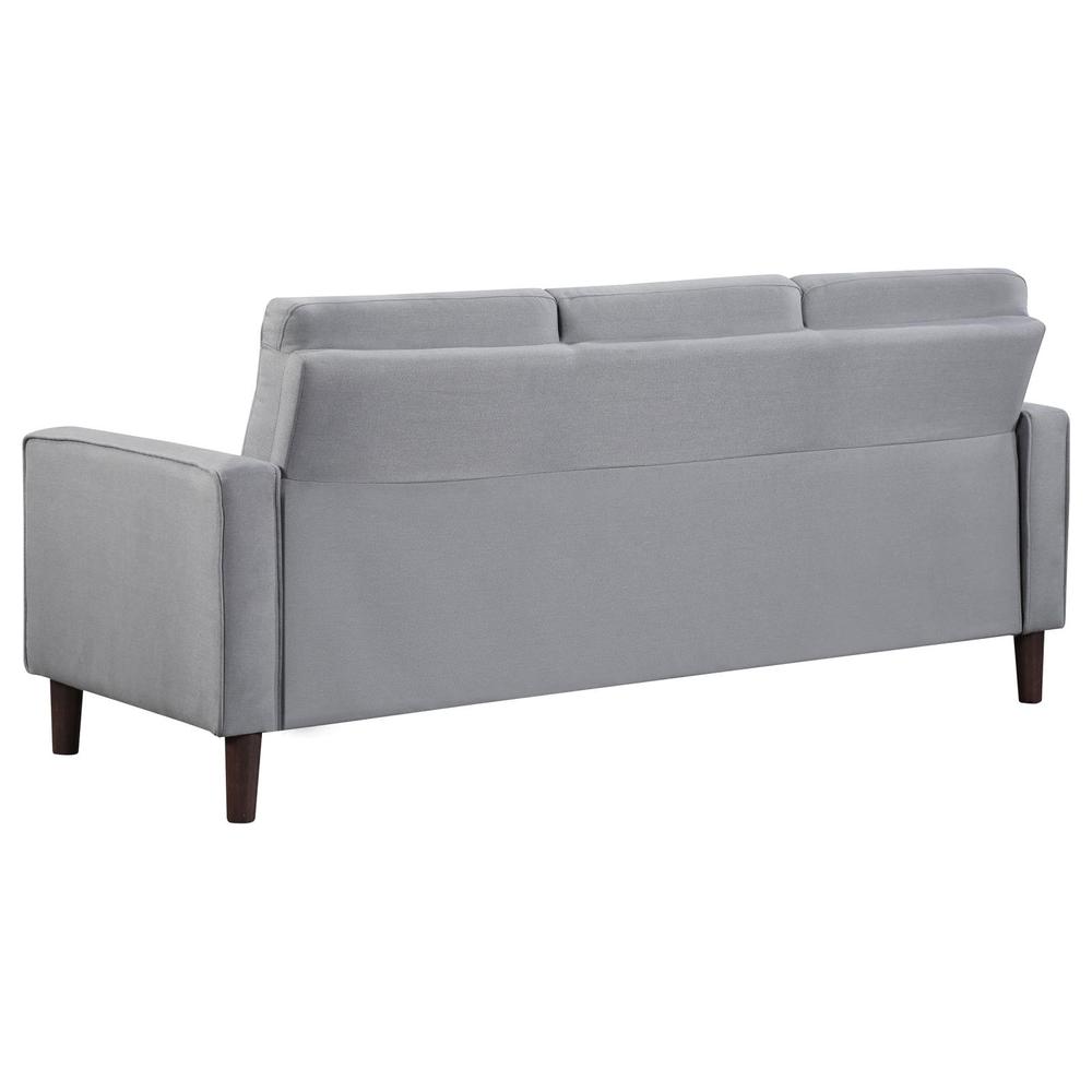 Bowen 2-piece Upholstered Track Arms Tufted Sofa Set Grey. Picture 3