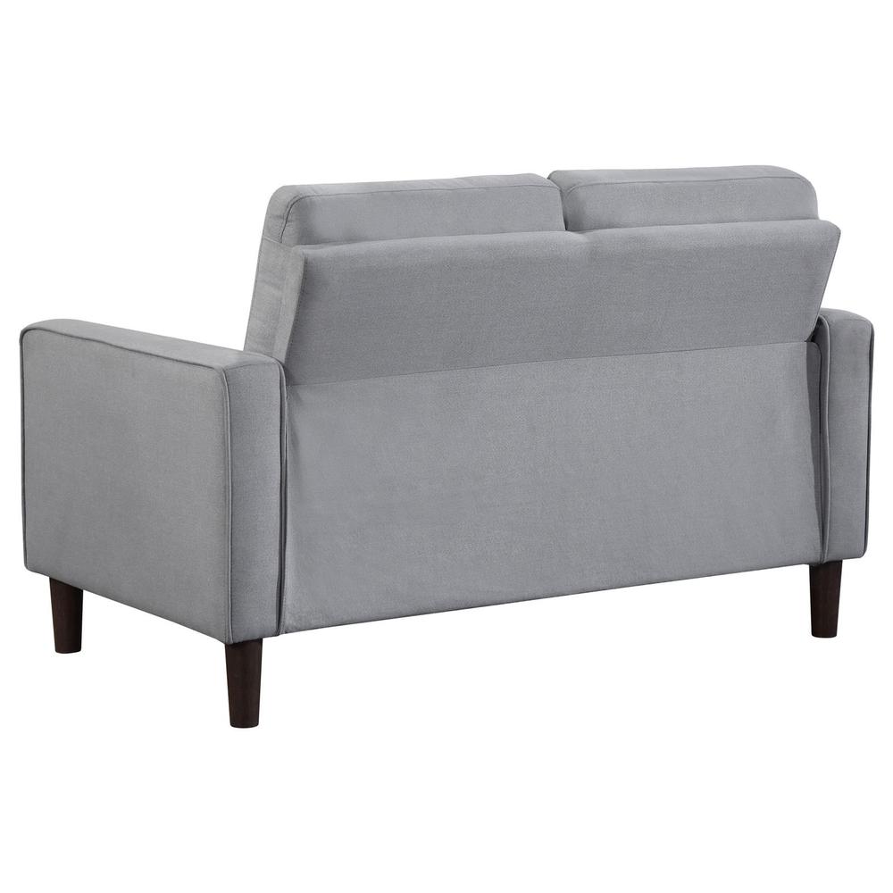 Bowen 2-piece Upholstered Track Arms Tufted Sofa Set Grey. Picture 7