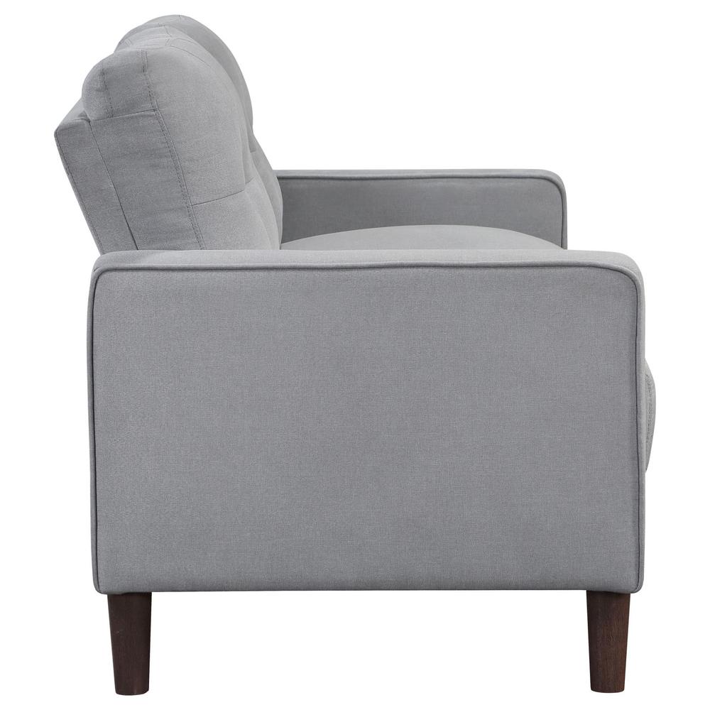 Bowen 2-piece Upholstered Track Arms Tufted Sofa Set Grey. Picture 8