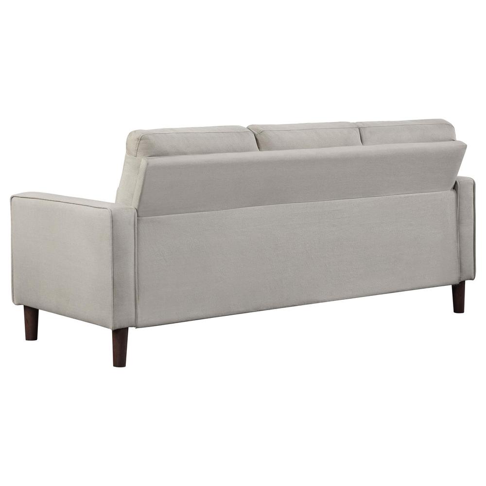 Bowen Upholstered Track Arms Tufted Sofa Beige. Picture 4