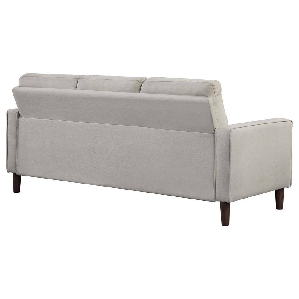 Bowen Upholstered Track Arms Tufted Sofa Beige. Picture 5