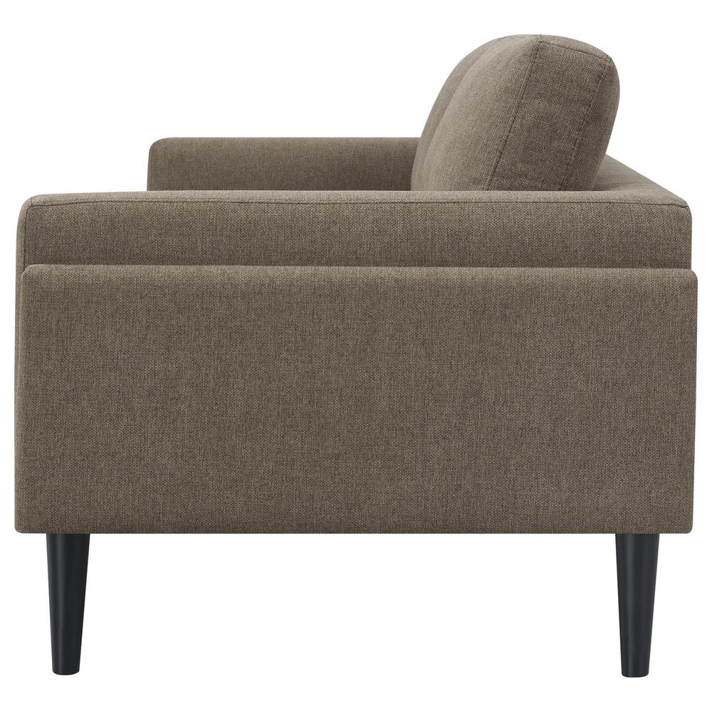 Rilynn Upholstered Track Arms Sofa Brown. Picture 4