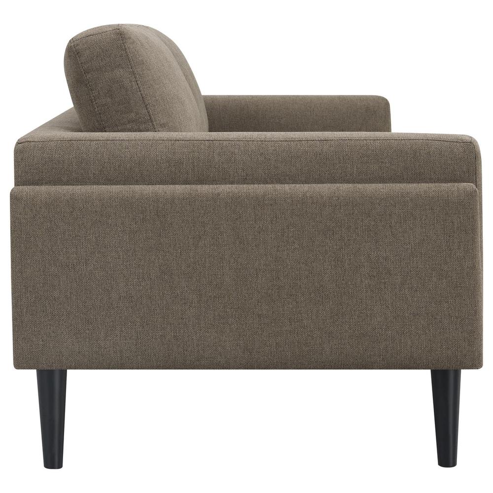 Rilynn Upholstered Track Arms Sofa Brown. Picture 7
