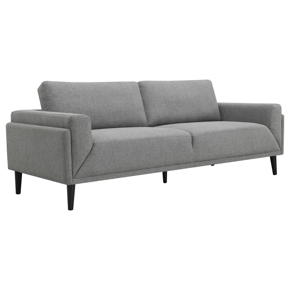Rilynn 2-piece Upholstered Track Arms Sofa Set Grey. Picture 1