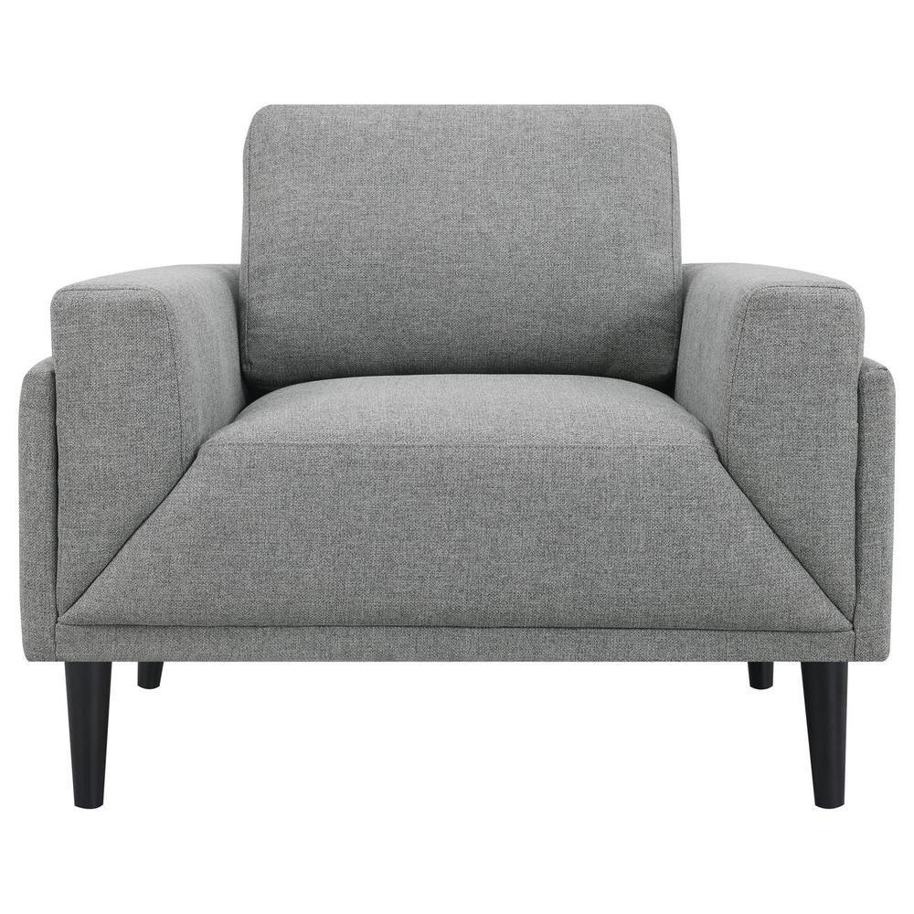 Rilynn Upholstered Track Arms Chair Grey. Picture 2