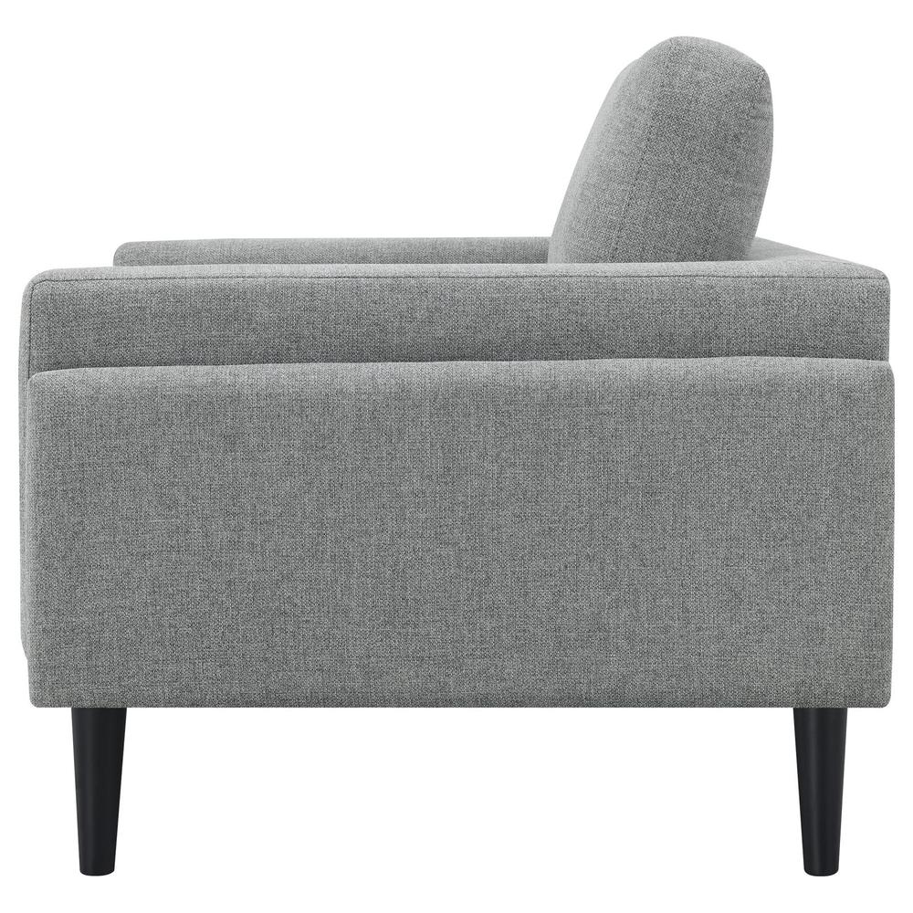 Rilynn Upholstered Track Arms Chair Grey. Picture 4