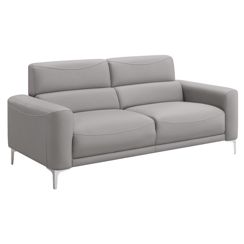 Glenmark Track Arm Upholstered Sofa Taupe. Picture 1