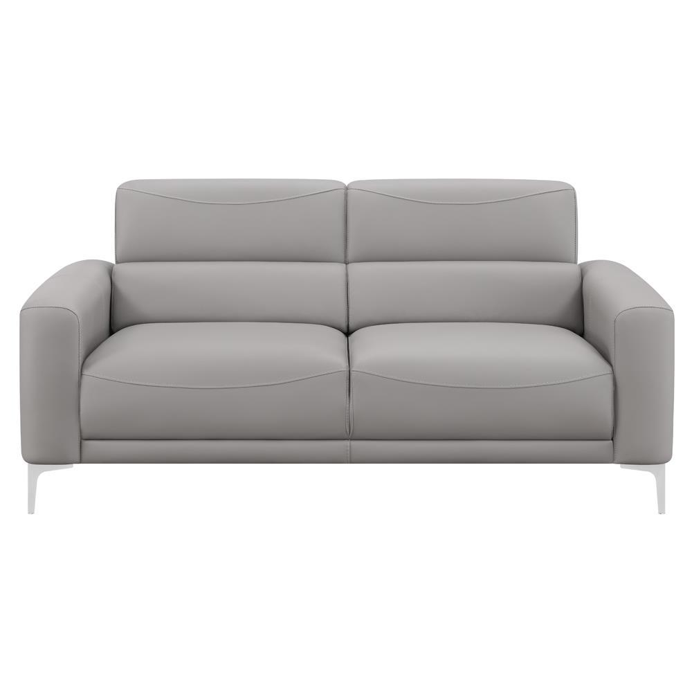 Glenmark Track Arm Upholstered Sofa Taupe. Picture 2