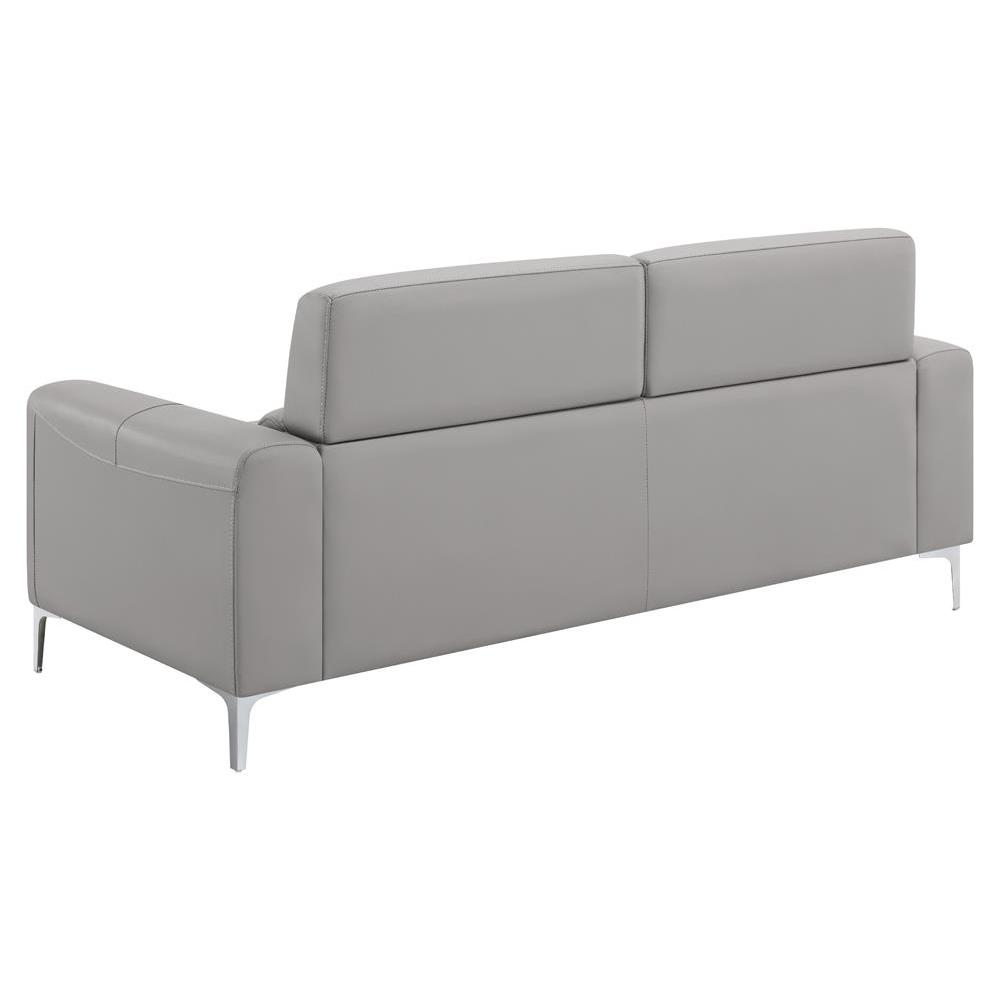 Glenmark Track Arm Upholstered Sofa Taupe. Picture 6
