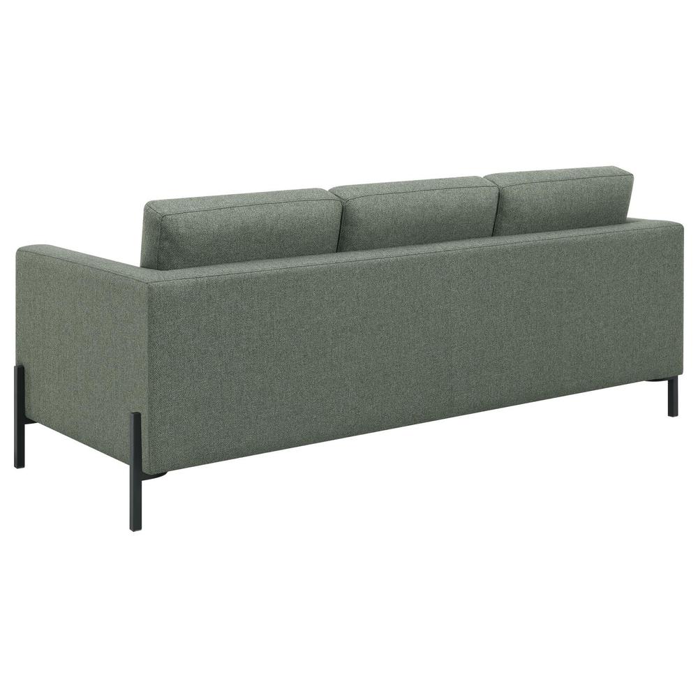 Tilly Upholstered Track Arms Sofa Sage. Picture 5