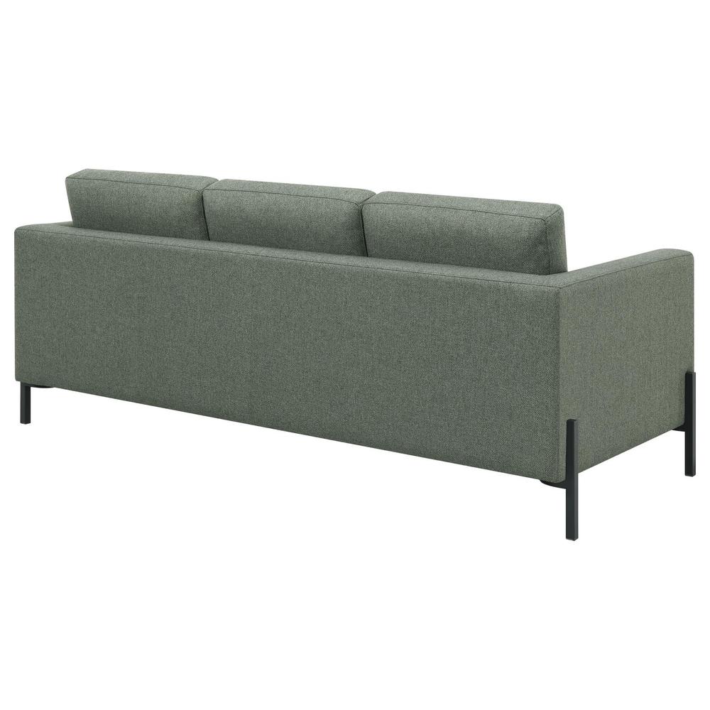 Tilly Upholstered Track Arms Sofa Sage. Picture 6