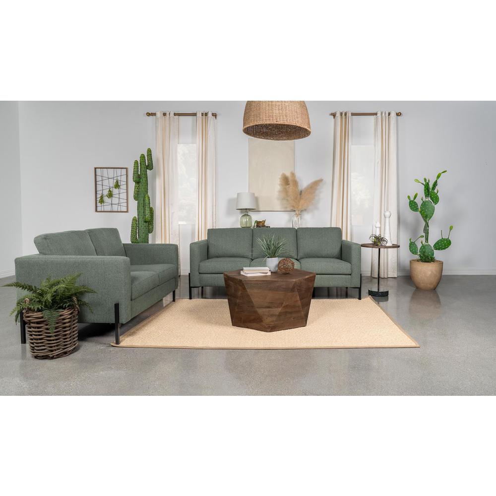 Tilly 2-piece Upholstered Track Arms Sofa Set Sage. Picture 12