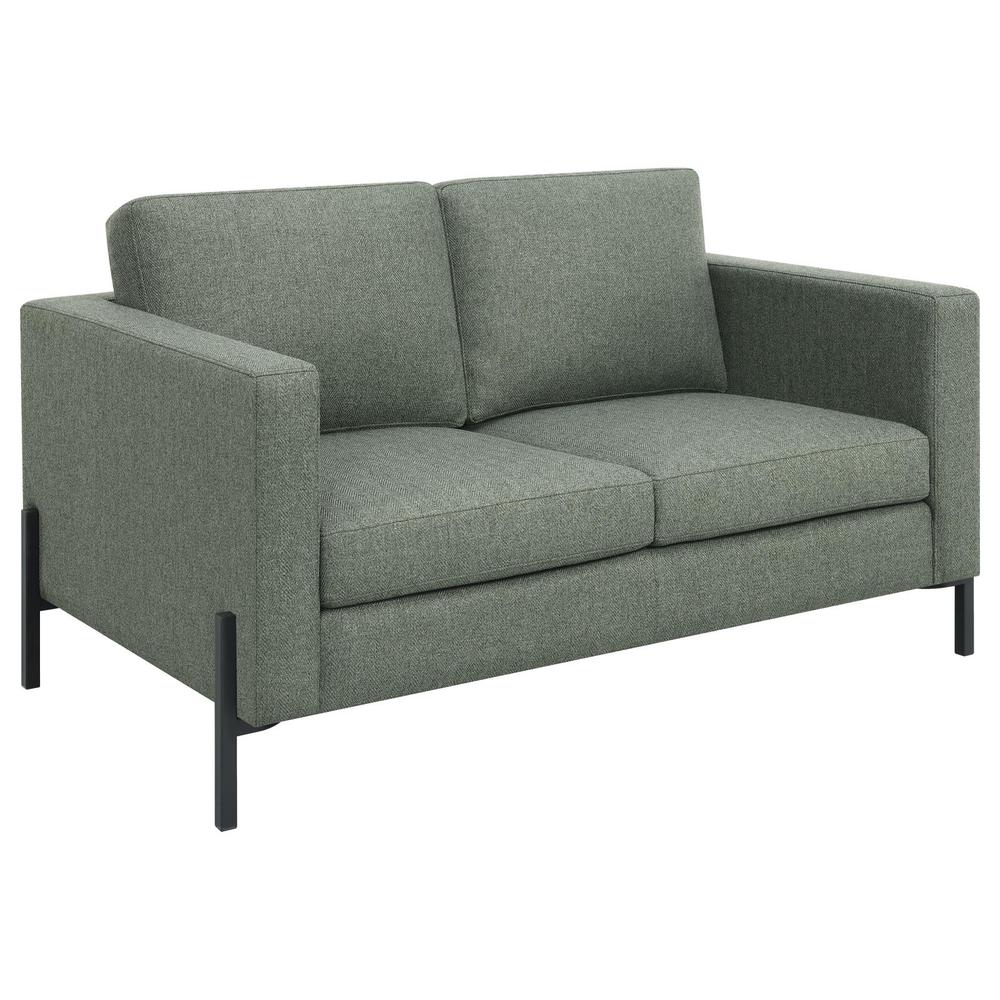 Tilly 2-piece Upholstered Track Arms Sofa Set Sage. Picture 5