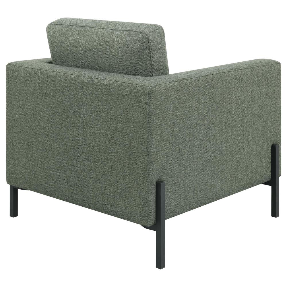 Tilly Upholstered Track Arms Chair Sage. Picture 6