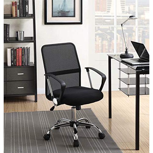 Gerta Office Chair with Mesh Backrest Black and Chrome. Picture 7