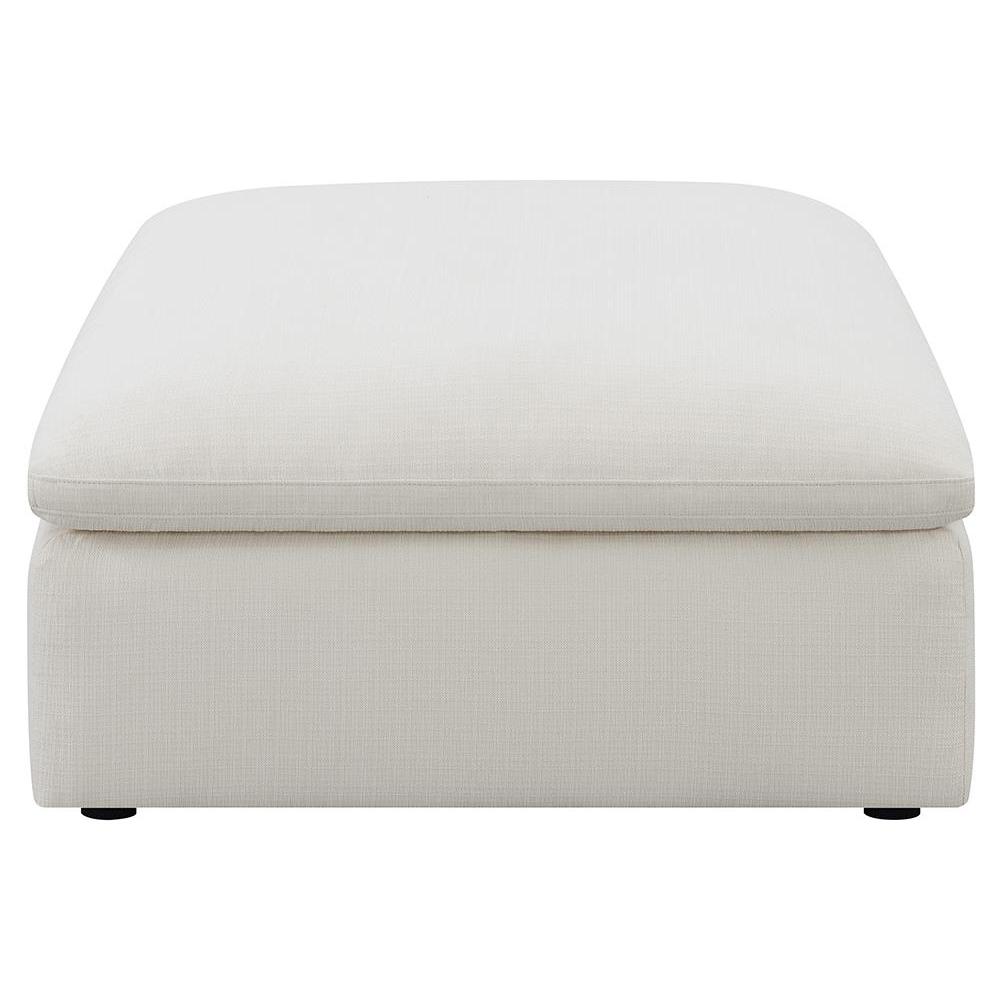 Hobson Cushion Seat Ottoman Off-White. Picture 3