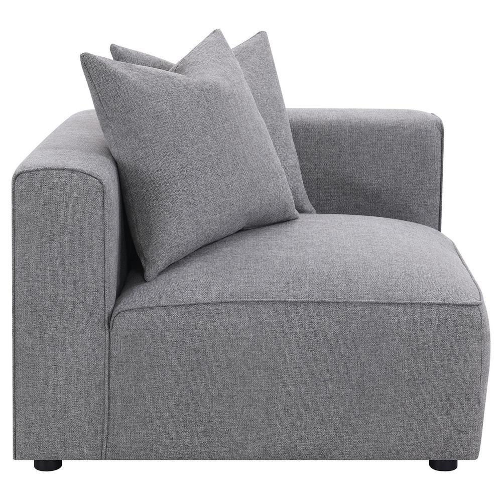 Jennifer Tight Seat Corner Chair Grey. Picture 1