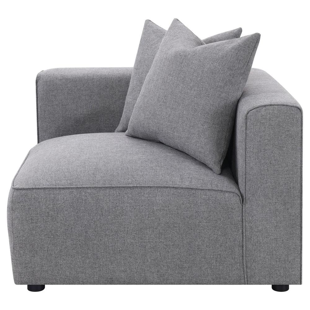 Jennifer Tight Seat Corner Chair Grey. Picture 3