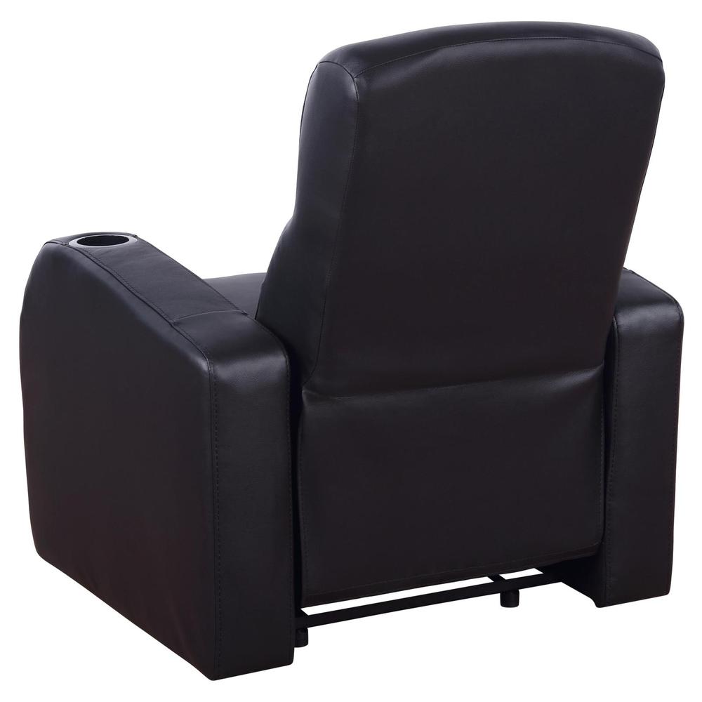 Cyrus Upholstered Recliner Living Room Set Black. Picture 5