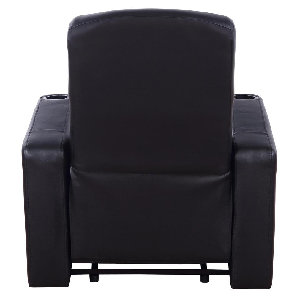 Cyrus Upholstered Recliner Living Room Set Black. Picture 6